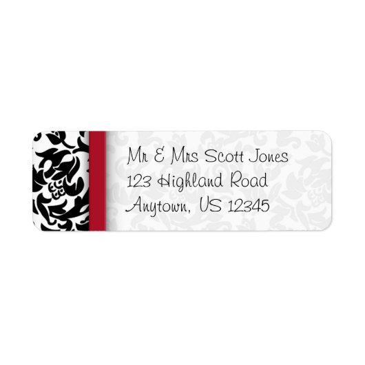 Damask Delight Etiket (Voorkant)