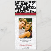 Damask Delight Wedding Programma (Achterkant)