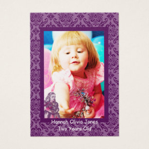 Damask Deux Ans Filles Cartes photos