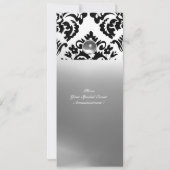 DAMASK EDELGESTEENTE INITIALEN wit Kaart (Achterkant)