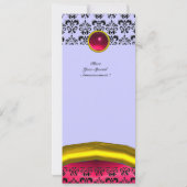DAMASK EDELSTEEN MONOGRAAF KAART (Achterkant)