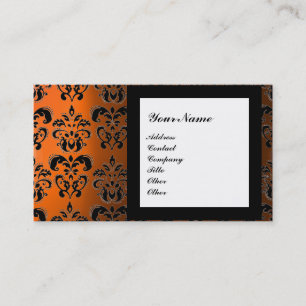 DAMASK EDELSTEEN MONOGRAAM, 2 topaas, paars Visitekaartje