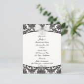 Damask Elegance Bachelorette Party Uitnodiging (Staand voorkant)