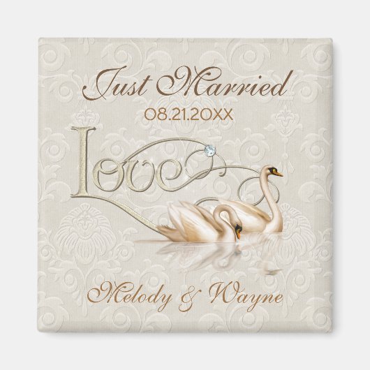Damask Elegance Magneet (Voorkant)