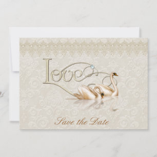 Damask Elegance Save The Date