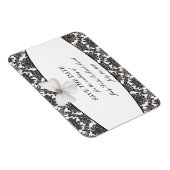 Damask Elegance Wedding Enregistrer La Date Magnet (Côté Droit)