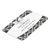 Damask Elegance Wedding Enregistrer La Date Magnet (Côté Gauche)