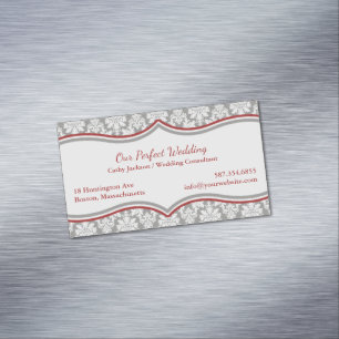 Damask Elegant Magnetisch Visitekaartje
