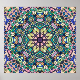  Damask: Elegant naadloos patroon Poster
