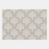 Damask Elegant Pattern Wrapping Paper Sheets (Voorkant 3)