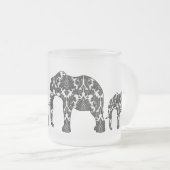 Damask Elephant Pattern Mok (Voorkant rechts)