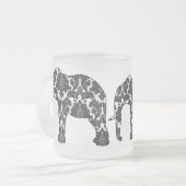 Damask Elephant Pattern Mok (Voorkant links)