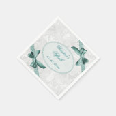 Damask en Bows 50ste verjaardag Servetten (Hoek)