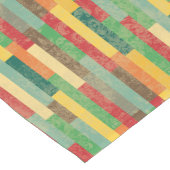 Damask en Stripes Earth Tones Modern Medium Tafelloper (Hoek)