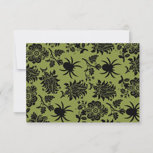 Damask et Green RSVP (Dos)