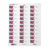 Damask Étiquettes (Feuille entière)