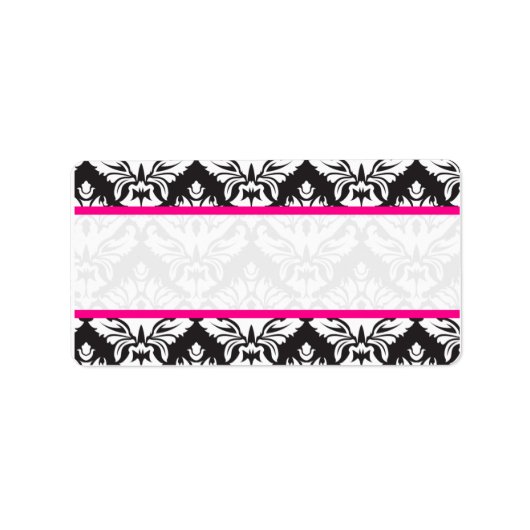 Damask Étiquettes De Courrier Pour Les Clients Mar (Devant)