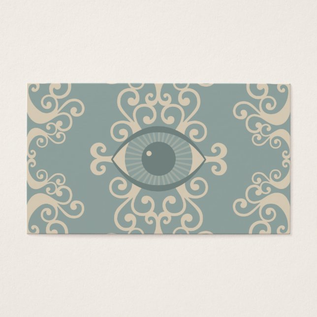 Damask Eyeball Psychic Lecteurs Cartes (Devant)