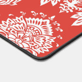 Damask Fire Red Designer Matching Color Bureaumat (Hoek)