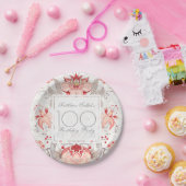 Damask Floral 100th Birthday Party Paper Bord (Feest)