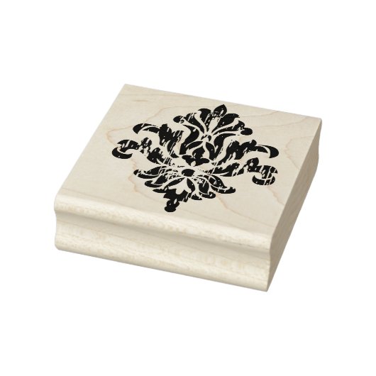  Damask Floral Rubber Art Stamp Rubberstempel (Stempel)