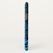 DAMASK GEM MONOGRAM blauw Case-Mate iPhone Case (Achterkant / rechts)