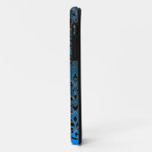 DAMASK GEM MONOGRAM blauw Case-Mate iPhone Case (Achterkant/links)