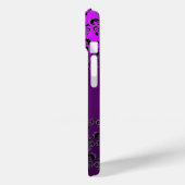 DAMASK GEM MONOGRAM Geel paars Case-Mate iPhone Case (Achterkant / Links)