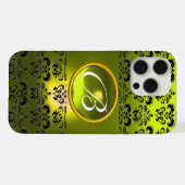 DAMASK GEM MONOGRAM Jaune (Verso Horizontal)