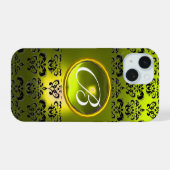 DAMASK GEM MONOGRAM Jaune (Verso Horizontal)