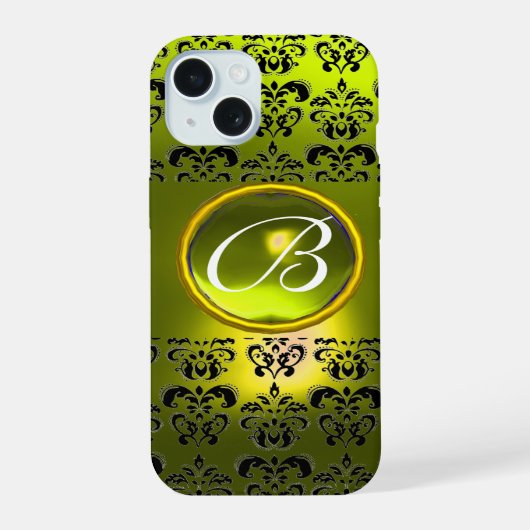 DAMASK GEM MONOGRAM Jaune (Verso)