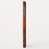 DAMASK GEM MONOGRAM oranje zwart rood Case-Mate iPhone Case (Achterkant/links)