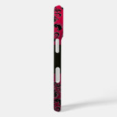 DAMASK GEM MONOGRAM Pink Red Ruby Case-Mate iPhone Case (Achterkant / Rechts)