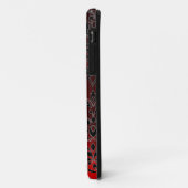 DAMASK GEM MONOGRAM Red burgundy Case-Mate iPhone Case (Achterkant/links)