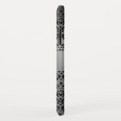 DAMASK GEM MONOGRAM wit zwart blauw Case-Mate iPhone Case (Achterkant/rechts)