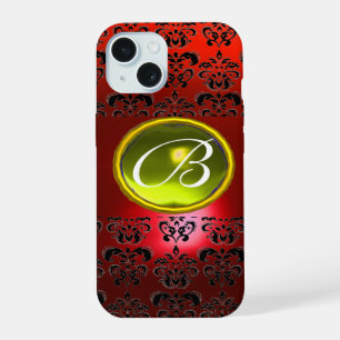 DAMASK GEM MONOGRAS Jaune rouge