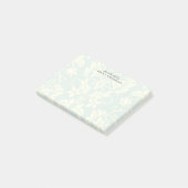 Damask gepersonaliseerde naam Post-it® Notes (Schuin)