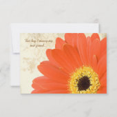  Damask Gerber Wedding Invites Kaart (Achterkant)