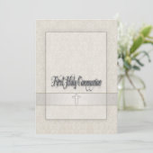 Damask Girls eerste communie uitnodiging (Staand voorkant)