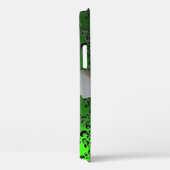 DAMASK GIRLY MONOGRAM green white lbon Case-Mate iPhone Case (Achterkant / Rechts)