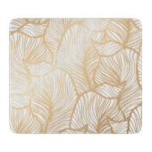 Damask Gold Floral Pattern Snijplank (Voorkant)