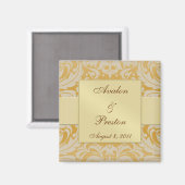 Damask Gold Ruban Gold Enregistrer Le Magnet Date (Recto/Verso)