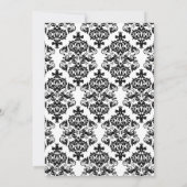  Damask Gold Skeleton Key Vrijgezellenfeest Kaart (Achterkant)