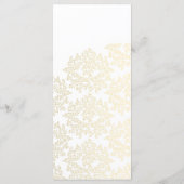 Damask gouden patroon Trouwprogramma's Programma (Achterkant)
