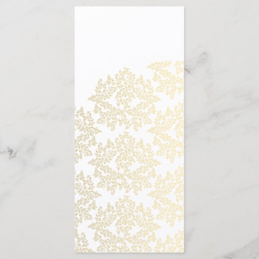 Damask gouden patroon Trouwprogramma's Programma (Achterkant)