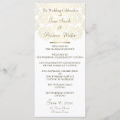 Damask gouden patroon Trouwprogramma's Programma (Voorkant)