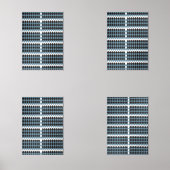 Damask Graphics Gras Illustratie Hoog, Muurkunst Sets (Voorkant)