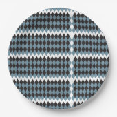 Damask Graphics Gras Illustratie Hoog, Papieren Bordje (Voorkant)