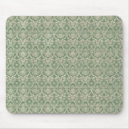 Damask Green Pattern Muismat