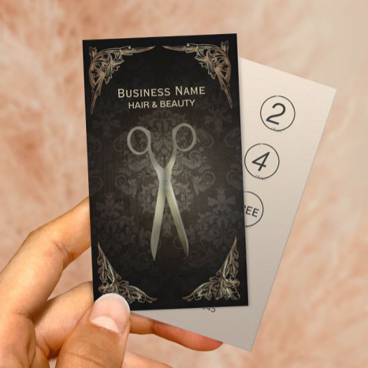 Damask Hair Salon Loyalty Punch Kaart